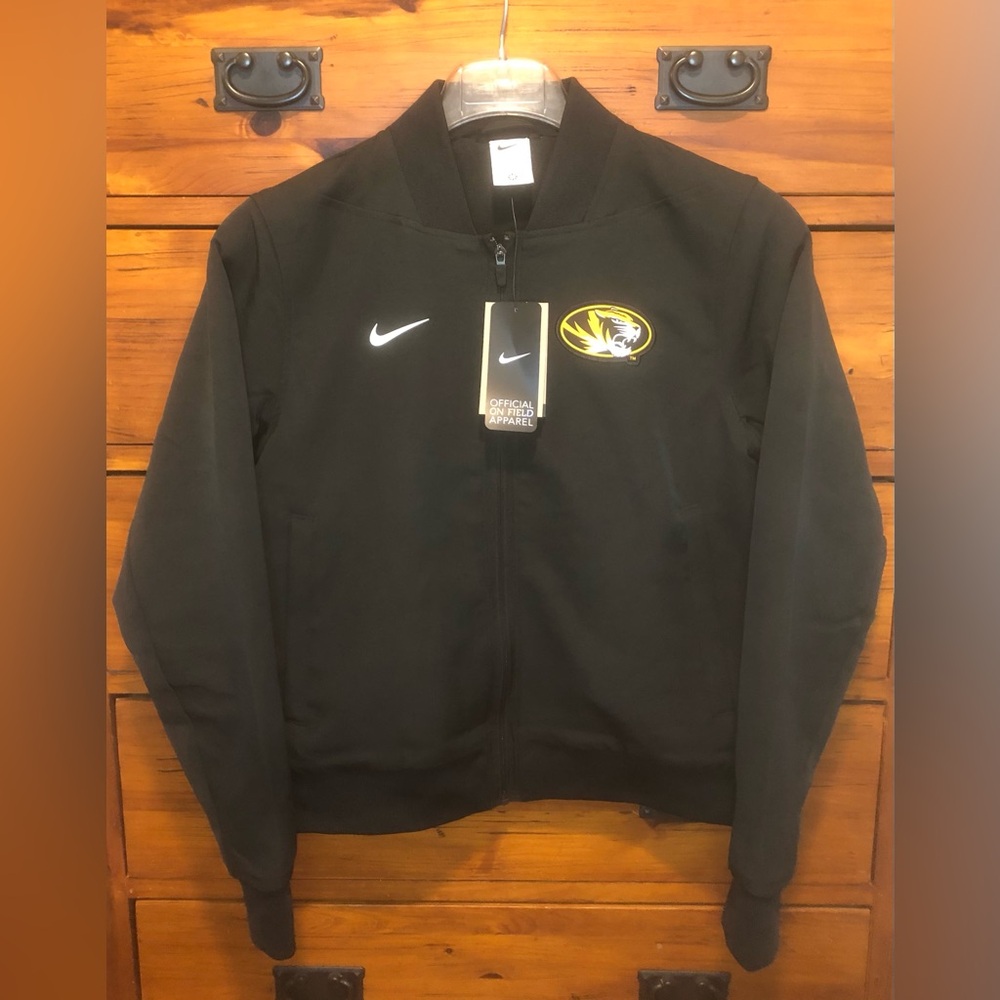 Missouri Tigers University TEAM ISSUED Promo Nike Full-Zip BOMBER Jacket Size S
